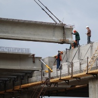 Строители завершили монолитные работы на мосту через реку Пахру